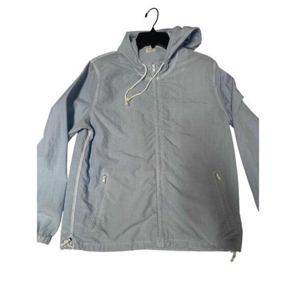 John Galt Shanghai Women's Windbreaker Light Coat Blue Jacket Size M